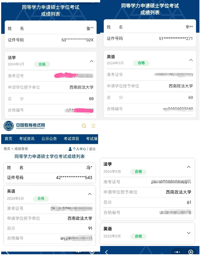 喜报！祝贺我校学员参加2024年同等学力全国统考顺利通过！